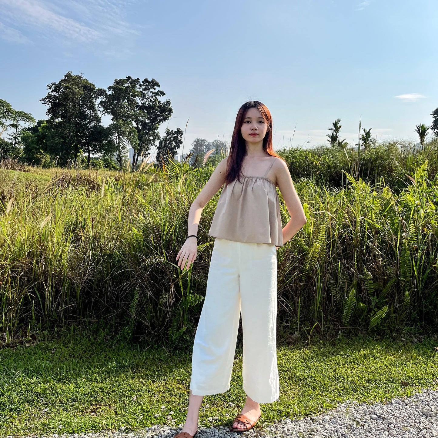 Beverly Wide Leg Linen Pants